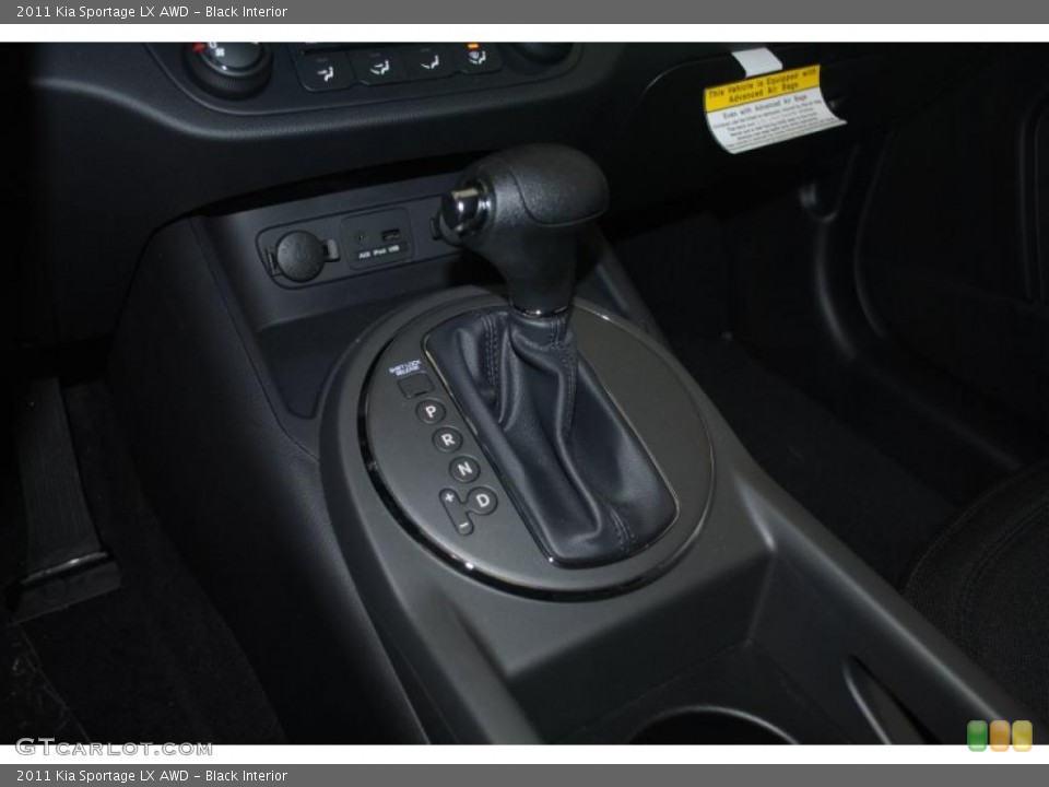Black Interior Transmission for the 2011 Kia Sportage LX AWD #42397071