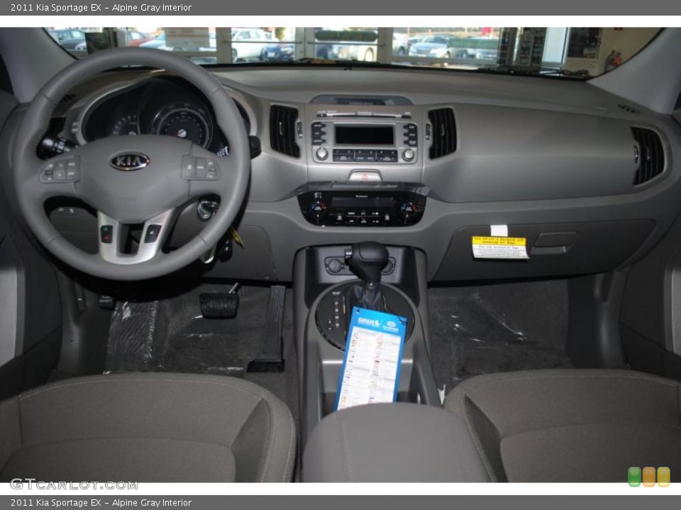 Alpine Gray Interior Dashboard for the 2011 Kia Sportage EX #42397299