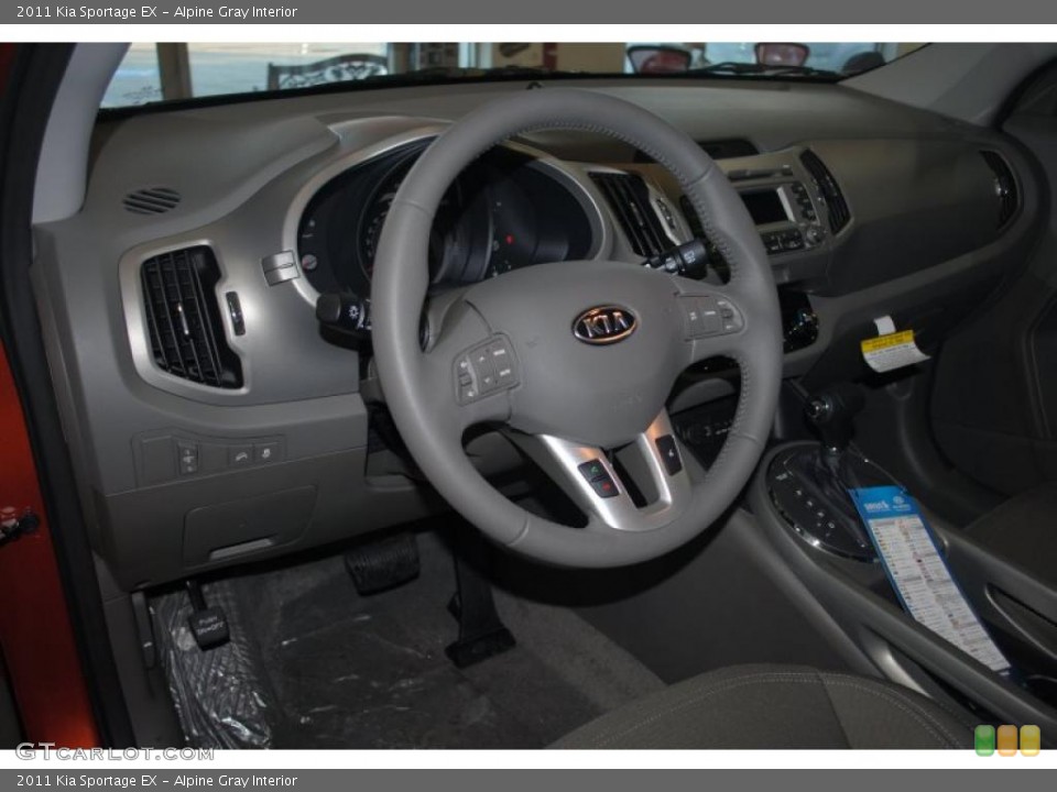 Alpine Gray Interior Steering Wheel for the 2011 Kia Sportage EX #42397315