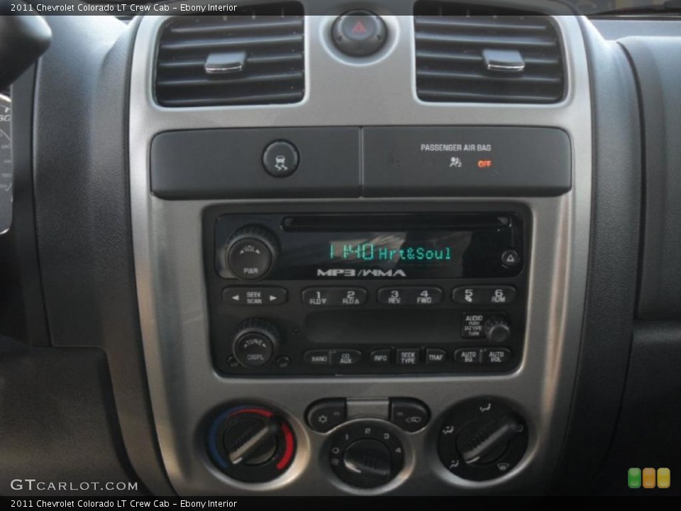 Ebony Interior Controls for the 2011 Chevrolet Colorado LT Crew Cab #42397511