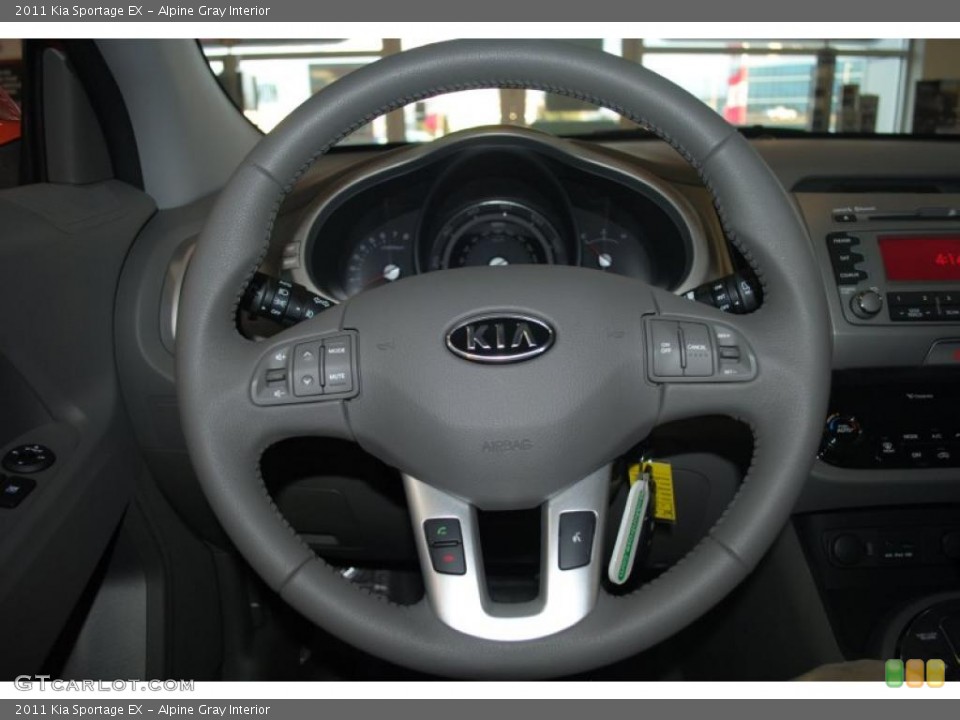Alpine Gray Interior Steering Wheel for the 2011 Kia Sportage EX #42397523