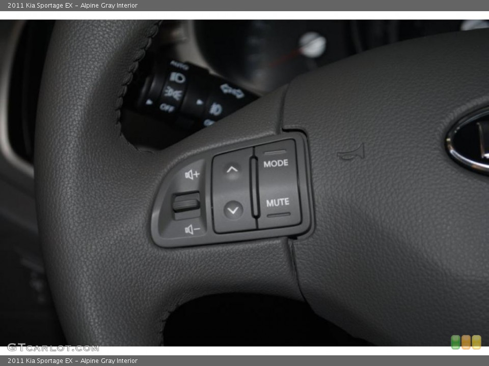 Alpine Gray Interior Controls for the 2011 Kia Sportage EX #42397531