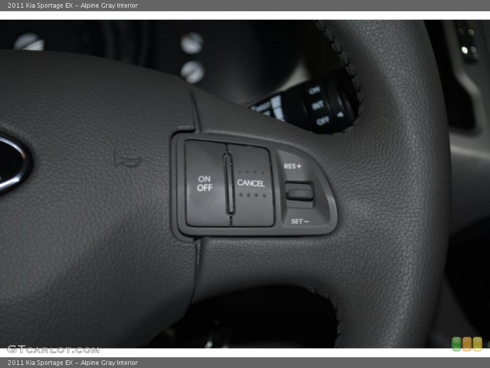 Alpine Gray Interior Controls for the 2011 Kia Sportage EX #42397555