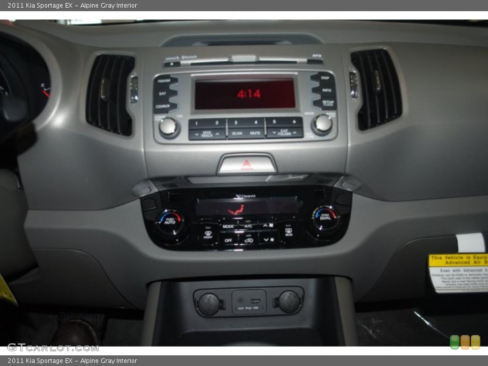 Alpine Gray Interior Controls for the 2011 Kia Sportage EX #42397615