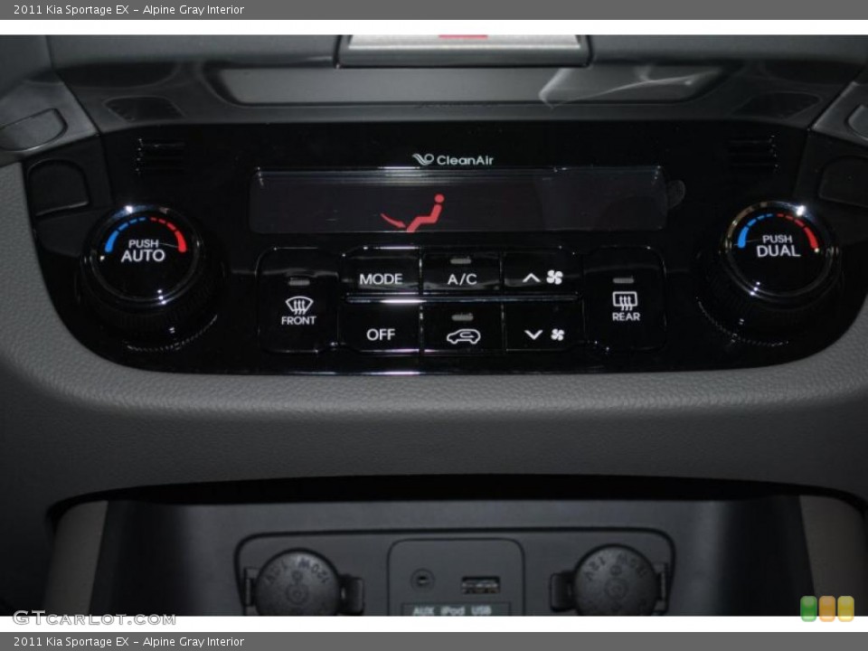Alpine Gray Interior Controls for the 2011 Kia Sportage EX #42397647