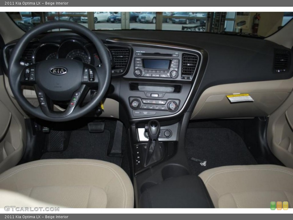 Beige Interior Dashboard for the 2011 Kia Optima LX #42397915