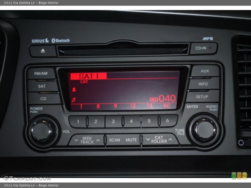 Beige Interior Controls for the 2011 Kia Optima LX #42398223