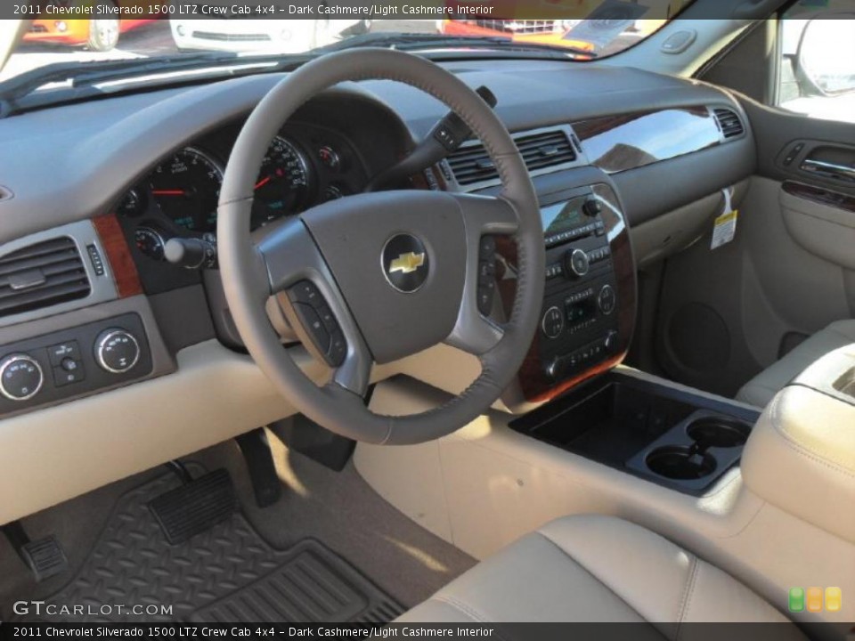 Dark Cashmere/Light Cashmere Interior Prime Interior for the 2011 Chevrolet Silverado 1500 LTZ Crew Cab 4x4 #42398995