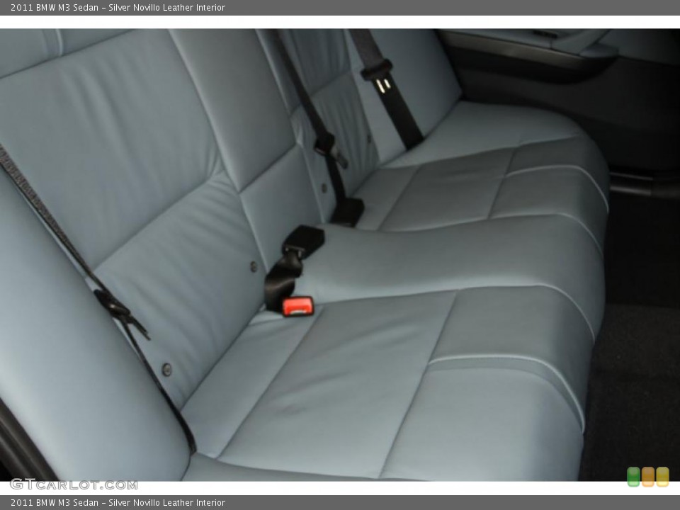 Silver Novillo Leather Interior Photo for the 2011 BMW M3 Sedan #42399399