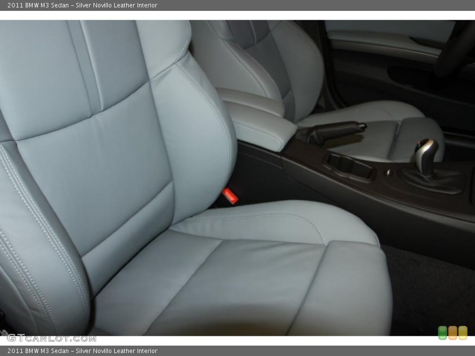 Silver Novillo Leather Interior Photo for the 2011 BMW M3 Sedan #42399459