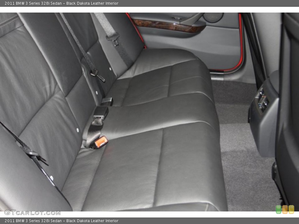 Black Dakota Leather Interior Photo for the 2011 BMW 3 Series 328i Sedan #42399958