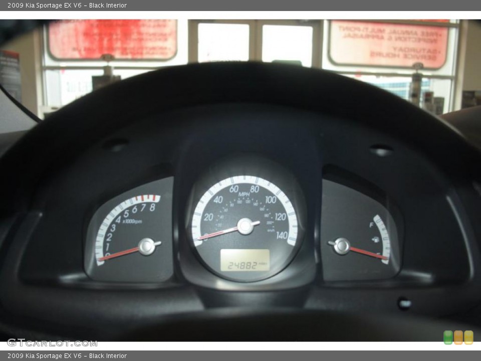 Black Interior Gauges for the 2009 Kia Sportage EX V6 #42400099