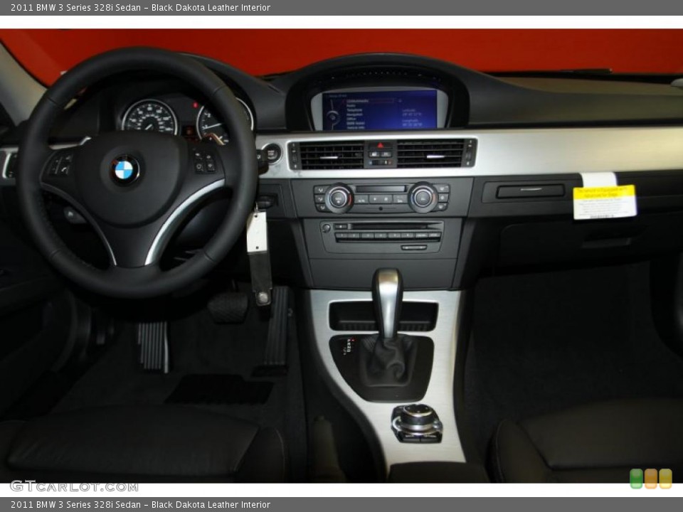 Black Dakota Leather Interior Dashboard for the 2011 BMW 3 Series 328i Sedan #42400687
