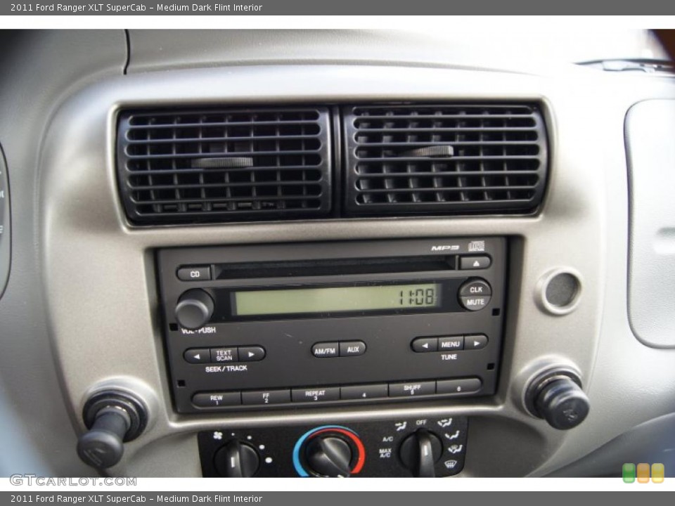 Medium Dark Flint Interior Controls for the 2011 Ford Ranger XLT SuperCab #42402571