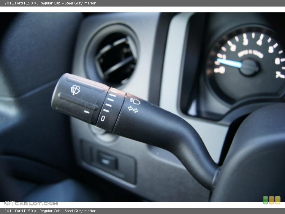 Steel Gray Interior Controls for the 2011 Ford F150 XL Regular Cab #42402991
