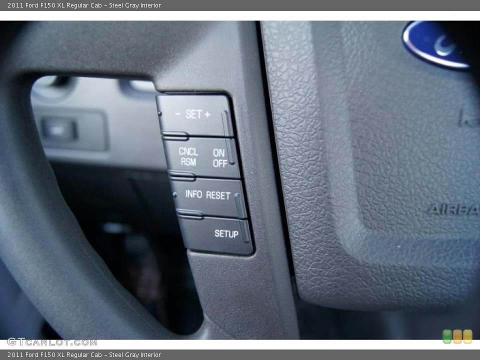 Steel Gray Interior Controls for the 2011 Ford F150 XL Regular Cab #42403015