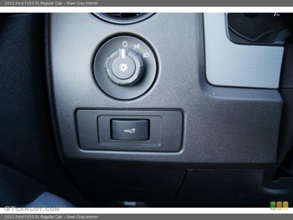 Steel Gray Interior Controls for the 2011 Ford F150 XL Regular Cab #42403099