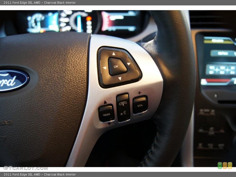 Charcoal Black Interior Controls for the 2011 Ford Edge SEL AWD #42404255
