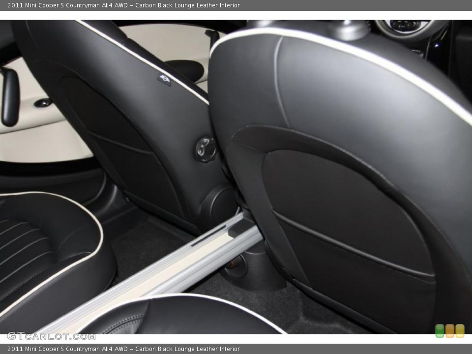 Carbon Black Lounge Leather Interior Photo for the 2011 Mini Cooper S Countryman All4 AWD #42404791