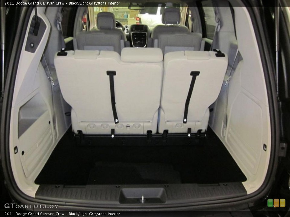 Black/Light Graystone Interior Trunk for the 2011 Dodge Grand Caravan Crew #42407199