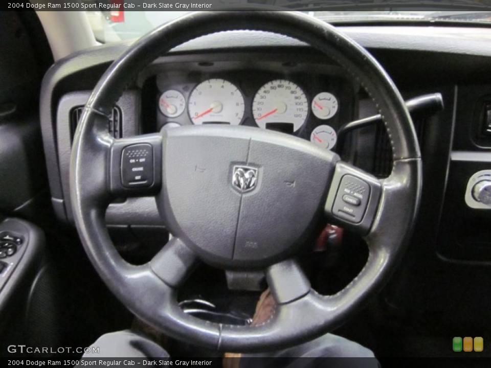 Dark Slate Gray Interior Steering Wheel for the 2004 Dodge Ram 1500 Sport Regular Cab #42407871