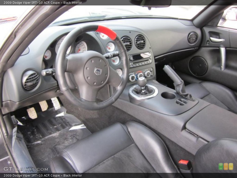 Black 2009 Dodge Viper Interiors