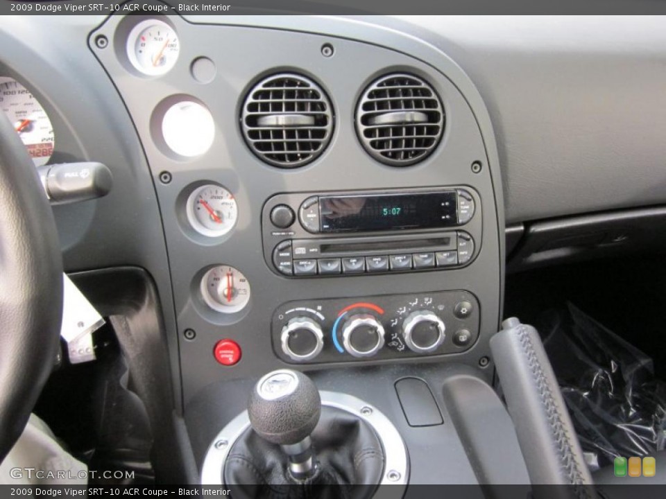 Black Interior Controls for the 2009 Dodge Viper SRT-10 ACR Coupe #42408416