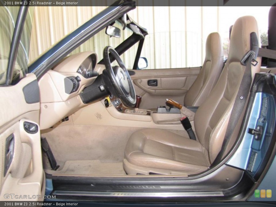Beige Interior Photo for the 2001 BMW Z3 2.5i Roadster #42411188