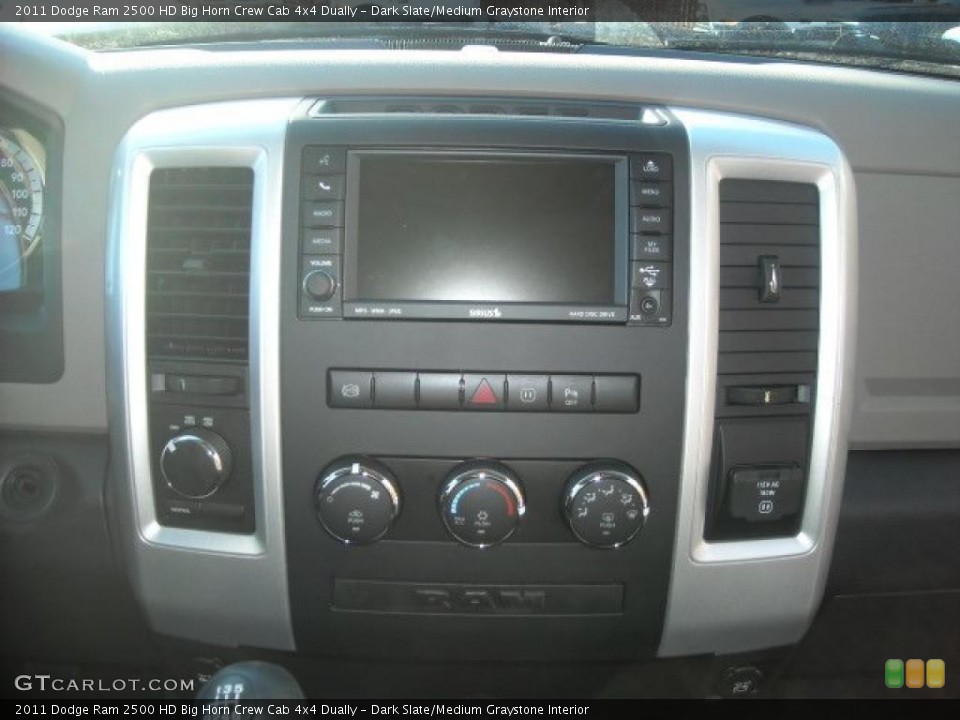 Dark Slate/Medium Graystone Interior Controls for the 2011 Dodge Ram 2500 HD Big Horn Crew Cab 4x4 Dually #42412648