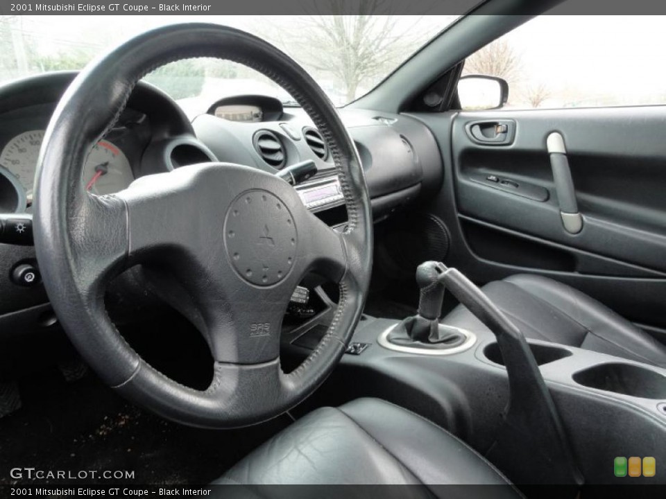 Black Interior Photo for the 2001 Mitsubishi Eclipse GT Coupe #42414348