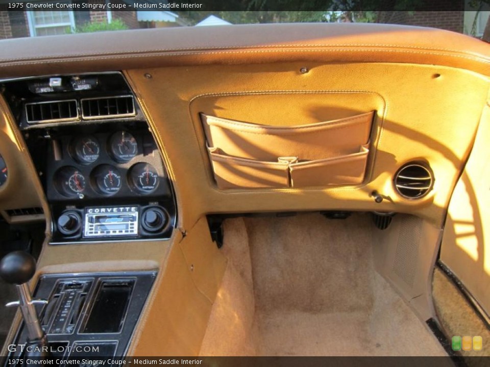 Medium Saddle Interior Dashboard for the 1975 Chevrolet Corvette Stingray Coupe #42415564