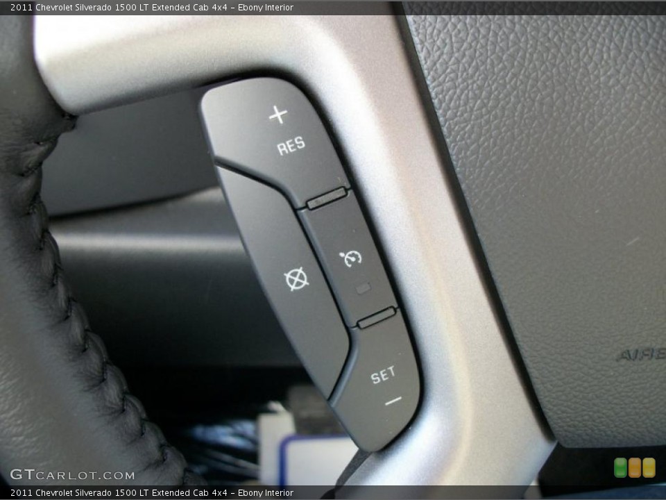 Ebony Interior Controls for the 2011 Chevrolet Silverado 1500 LT Extended Cab 4x4 #42417148