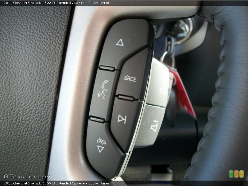 Ebony Interior Controls for the 2011 Chevrolet Silverado 1500 LT Extended Cab 4x4 #42417160