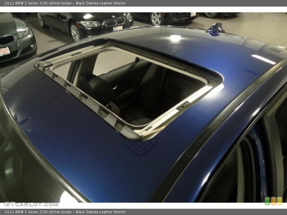 Black Dakota Leather Interior Sunroof for the 2011 BMW 3 Series 328i xDrive Sedan #42417984