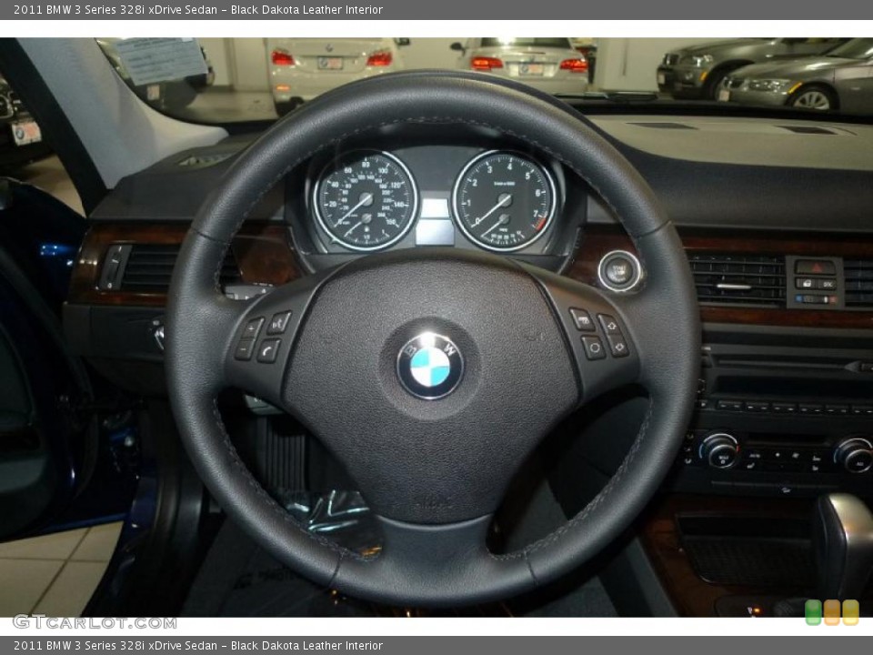 Black Dakota Leather Interior Gauges for the 2011 BMW 3 Series 328i xDrive Sedan #42418232