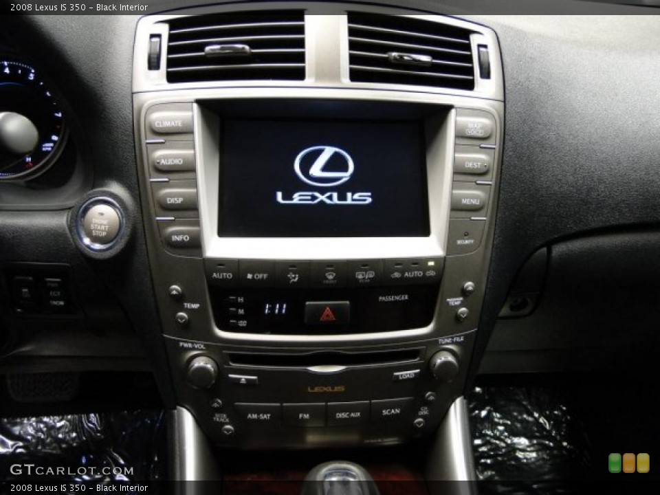 Black Interior Controls for the 2008 Lexus IS 350 #42419740
