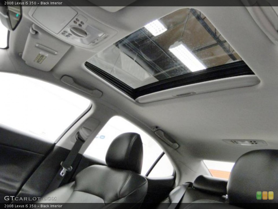 Black Interior Sunroof for the 2008 Lexus IS 350 #42419876