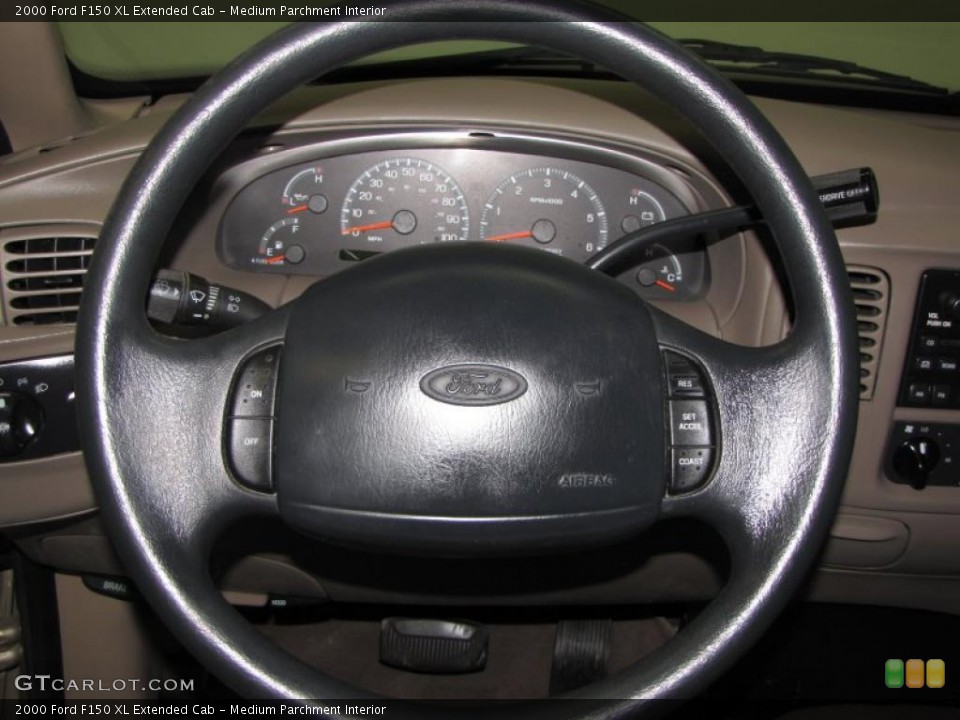 Medium Parchment Interior Steering Wheel for the 2000 Ford F150 XL Extended Cab #42420764