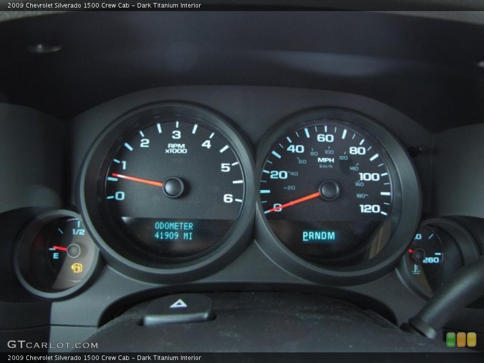 Dark Titanium Interior Gauges for the 2009 Chevrolet Silverado 1500 Crew Cab #42421256