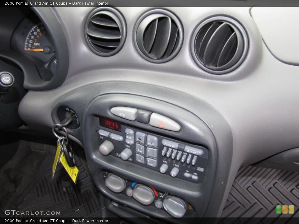 Dark Pewter Interior Controls for the 2000 Pontiac Grand Am GT Coupe #42421768