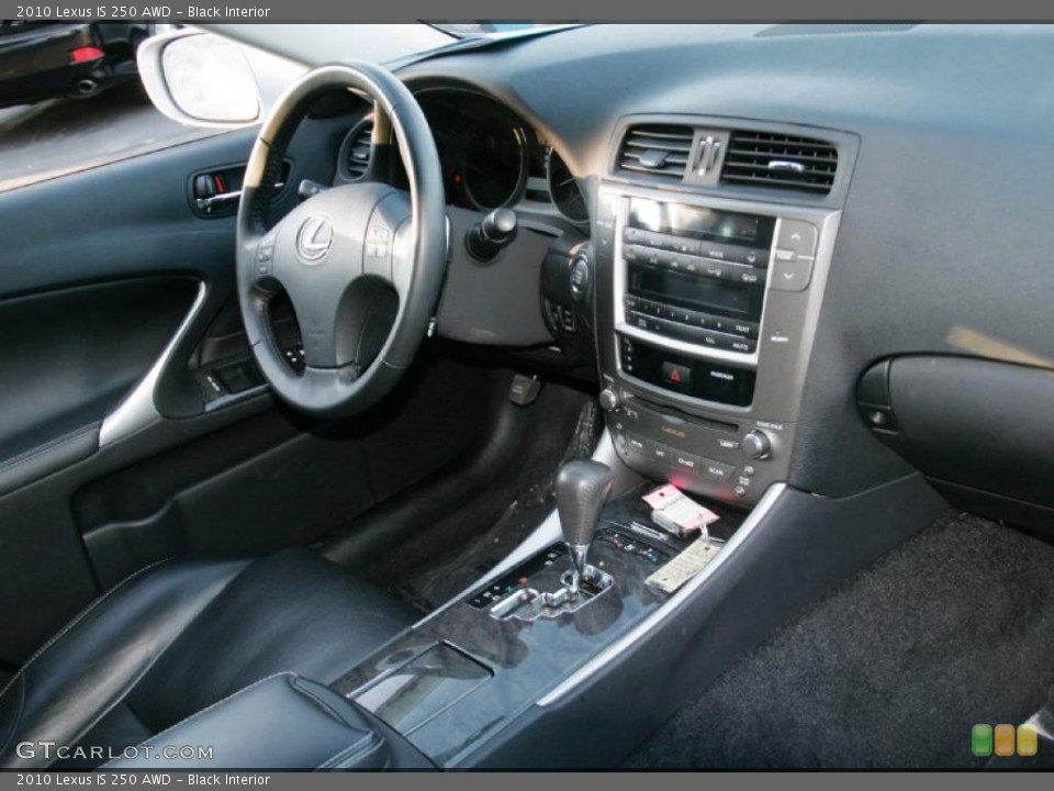 Black Interior Dashboard for the 2010 Lexus IS 250 AWD #42425248