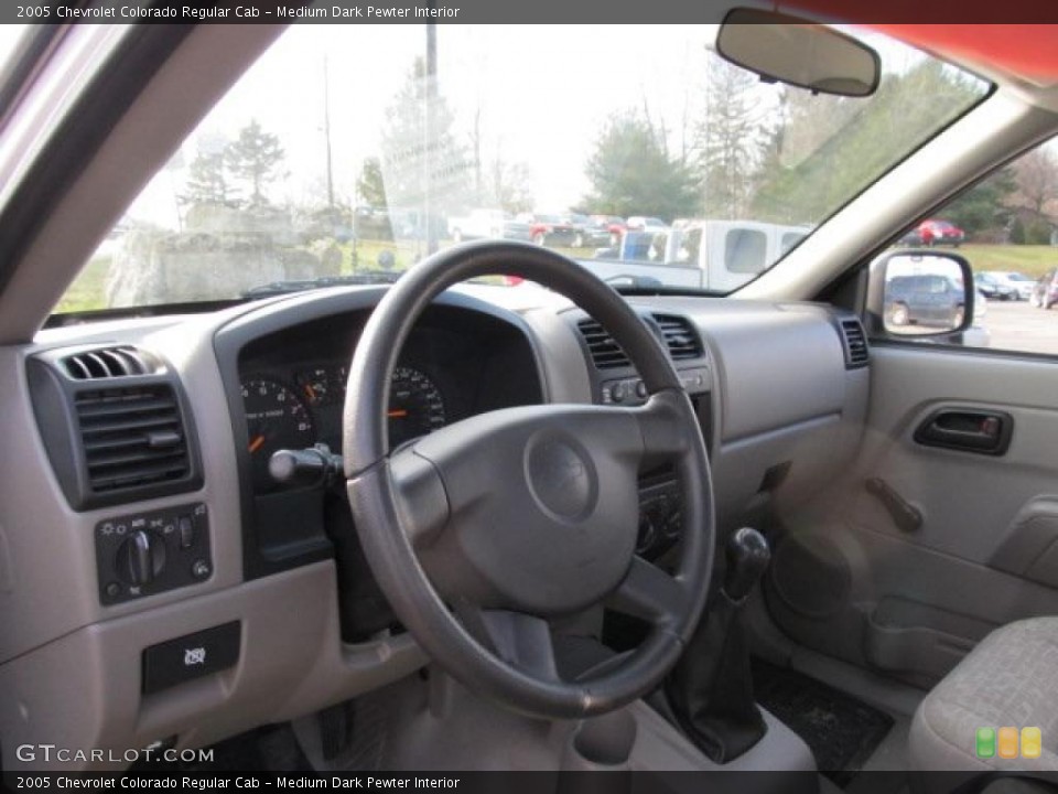 Medium Dark Pewter Interior Dashboard for the 2005 Chevrolet Colorado Regular Cab #42427224