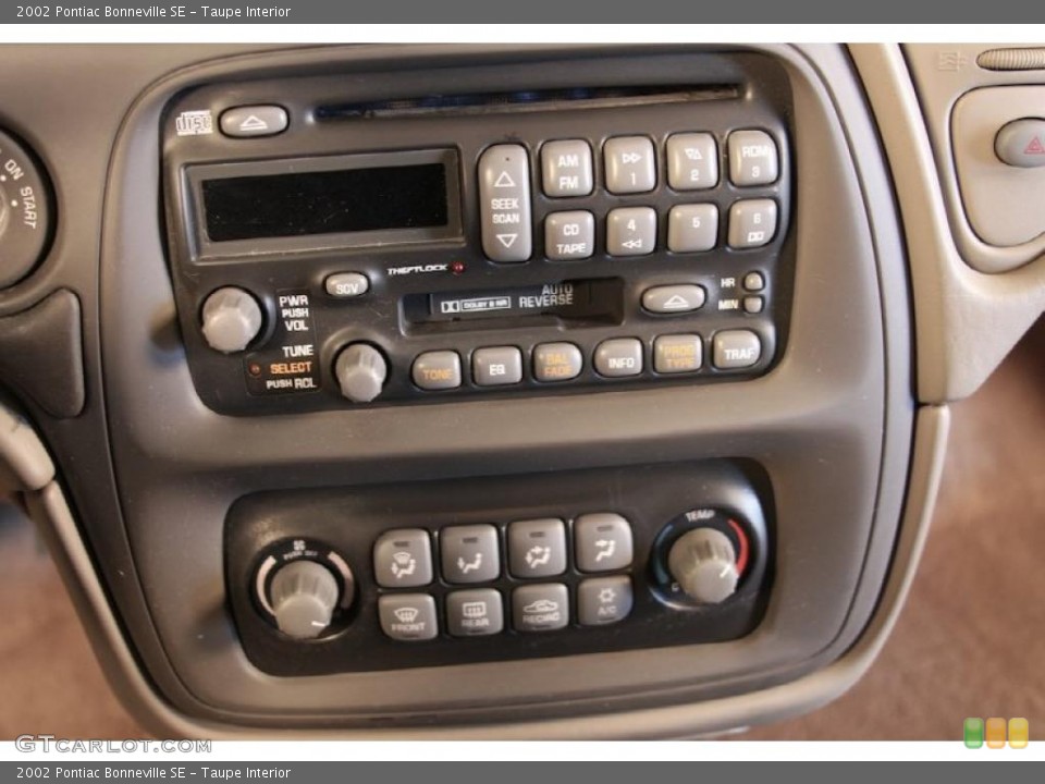 Taupe Interior Controls for the 2002 Pontiac Bonneville SE #42428876