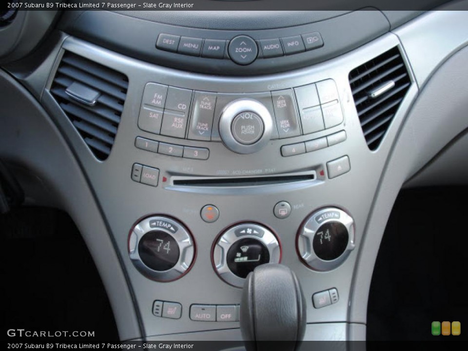 Slate Gray Interior Controls for the 2007 Subaru B9 Tribeca Limited 7 Passenger #42430596