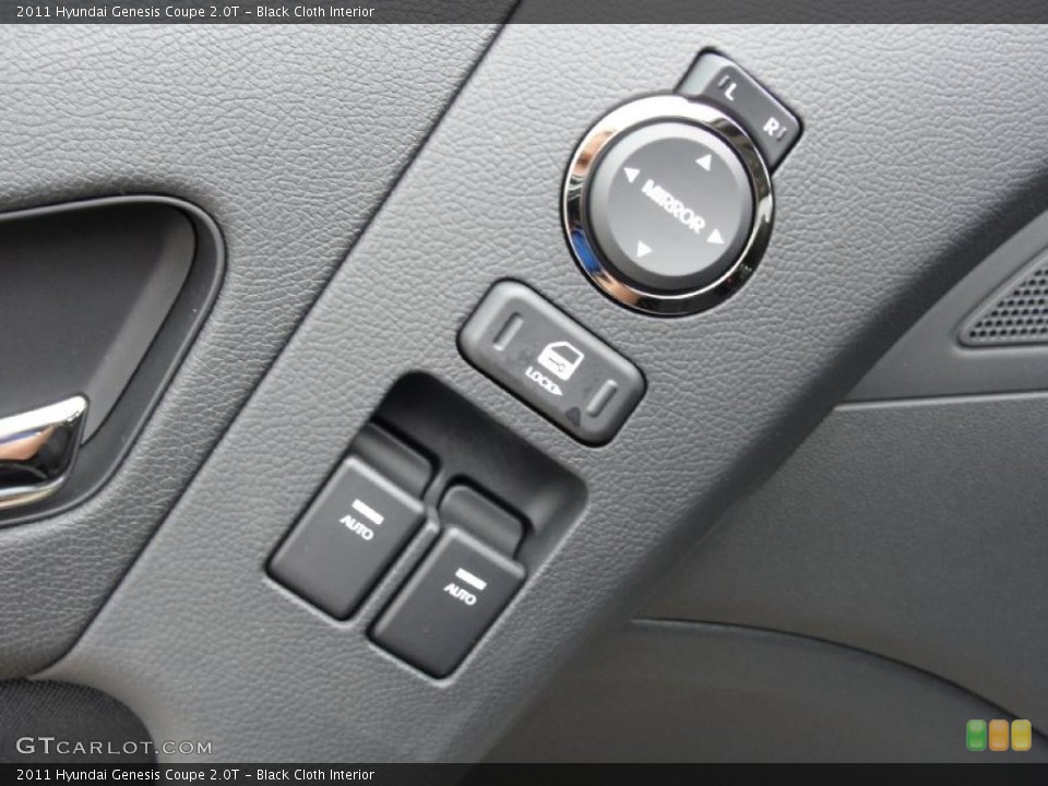 Black Cloth Interior Controls for the 2011 Hyundai Genesis Coupe 2.0T #42431064
