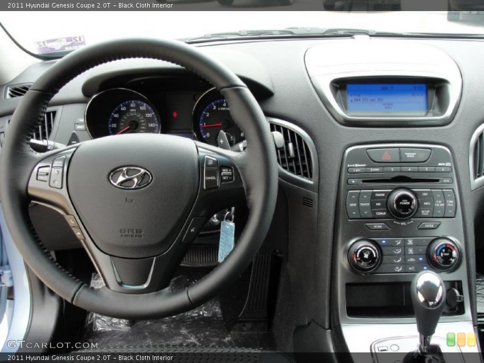 Black Cloth Interior Dashboard for the 2011 Hyundai Genesis Coupe 2.0T #42431148