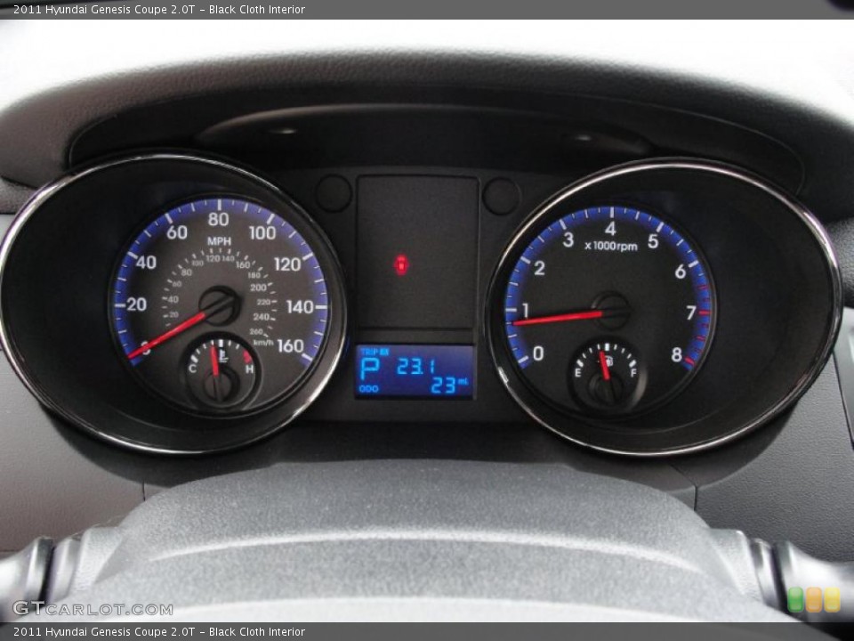 Black Cloth Interior Gauges for the 2011 Hyundai Genesis Coupe 2.0T #42431272