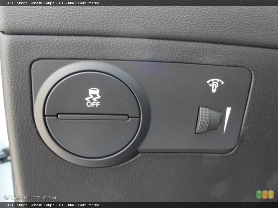 Black Cloth Interior Controls for the 2011 Hyundai Genesis Coupe 2.0T #42431288