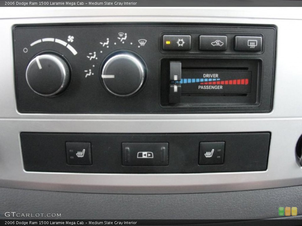 Medium Slate Gray Interior Controls for the 2006 Dodge Ram 1500 Laramie Mega Cab #42432196