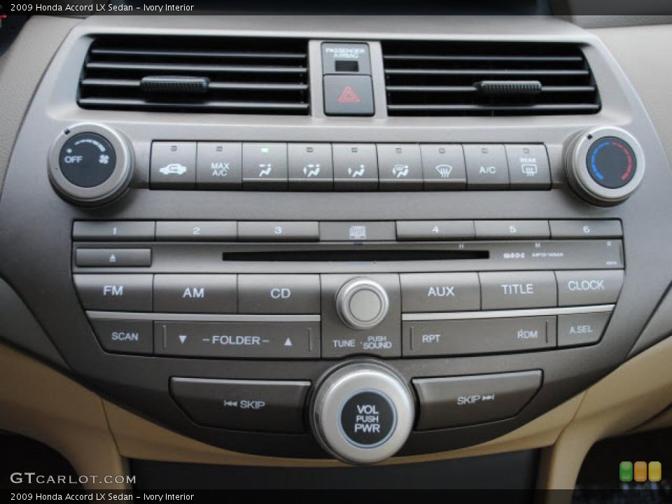 Ivory Interior Controls for the 2009 Honda Accord LX Sedan #42432608